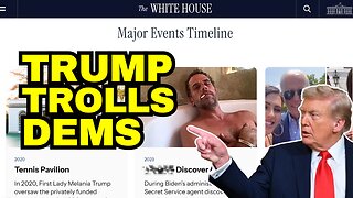 MAJOR EVENTS! Trump TROLLS Democrats On White House Website