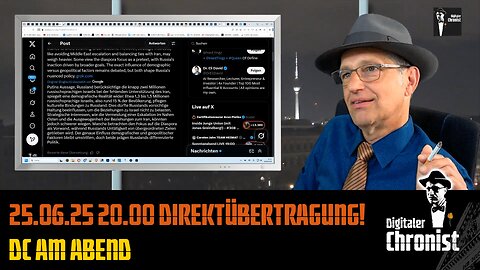 25.06.25 20.00 Direktübertragung! DC am Abend