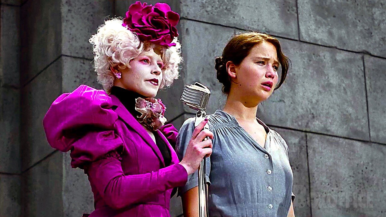 Katniss offers herself as a tribute for the Hunger Games.