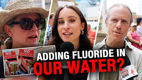 Protesters gather at Calgary courthouse after fluoride reintroduced to city water supply