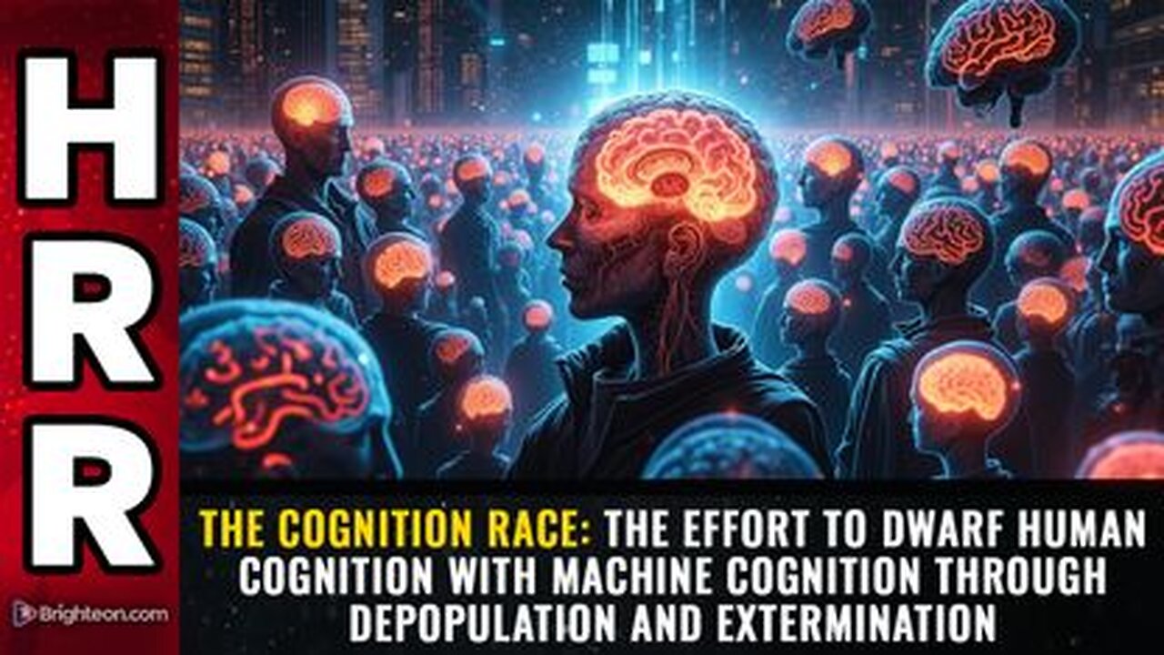 The effort to dwarf human cognition with machine cognition through depopulation and extermination