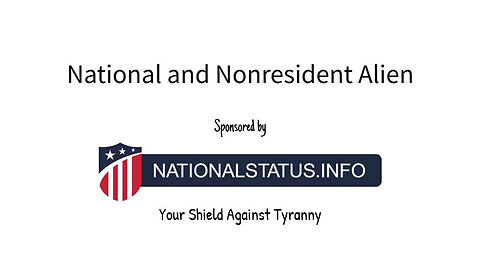 National and Nonresident Alien