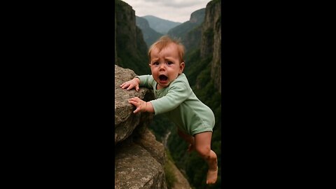 Cliffhanger LITERALLY! Baby Too Close for Comfort 😱