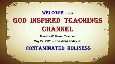 Contaminated Holiness