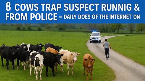 Cows Trap Suspect Running from Police - Daily Does of The Internet