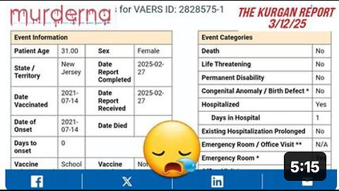 "VAERS: Possibly the Most Disturbing Report I've Ever Encountered"