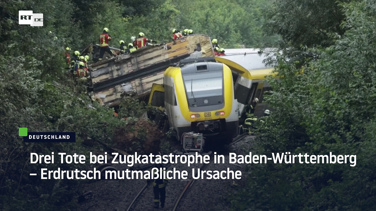 Drei Tote bei Zugkatastrophe in Baden-Württemberg – Erdrutsch mutmaßliche Ursache