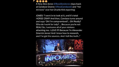 A fiery Alex Jones @RealAlexJones claps back at Candace Owens