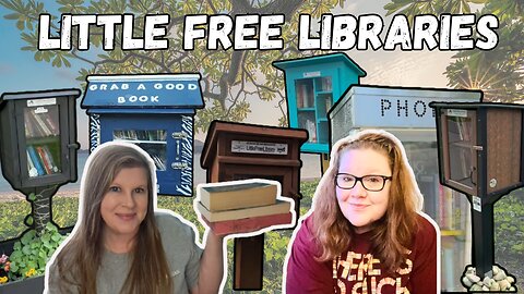 Little Free Libraries!! Book Unhaul, Barnes Haul, and Reading Vlog