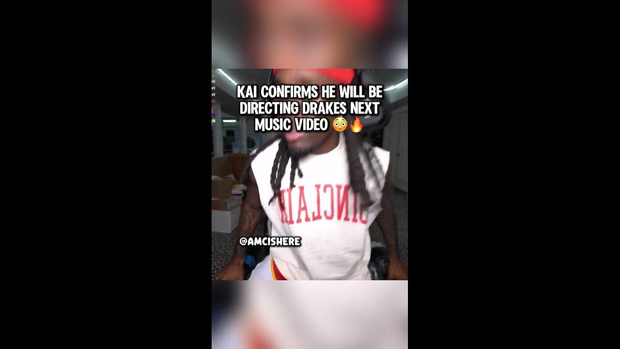 Kai confirms he will be directing Drakes next music video #kaicenat #kaicenatclips #drake