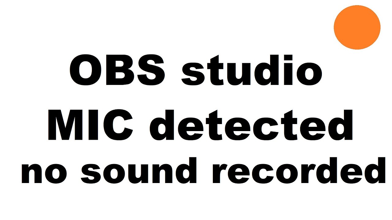 OBS USB mic not working - detected but no sound is recorded