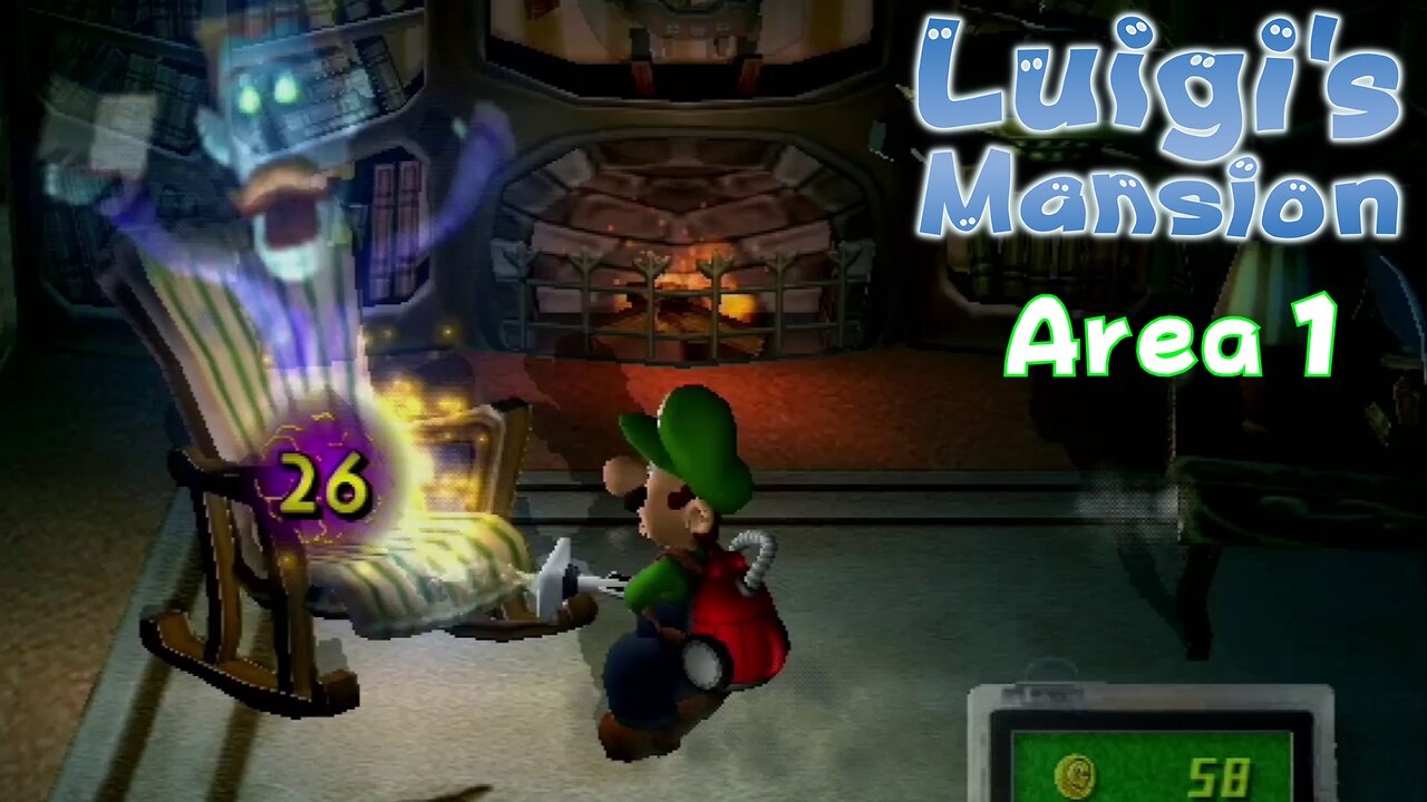 Luigi's Mansion (Nintendo GameCube) - Area 1