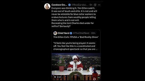 Candace Owens ~ Everyone was thinking it, Tim Dillon said it.