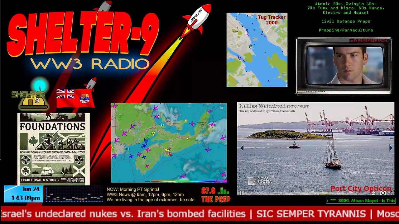 LIVE 24/7 Music/Wx/Prepping/WW3-News