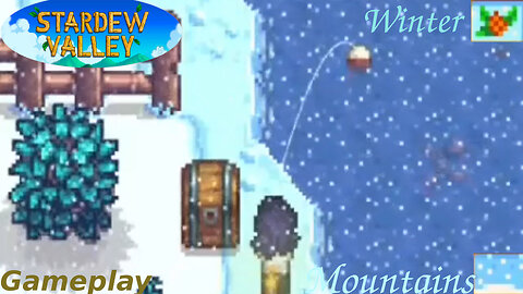 Stardew Valley Gameplay: Fishing In The Mountains Winter Season #2 (Snow W
