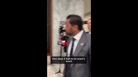 BRAVE JOURNALIST CONFRONTS KASH PATEL ABOUT BEING ISRAEL'S BITCH AND NOT GIVING A SHIT ABOUT CHILD RAPE