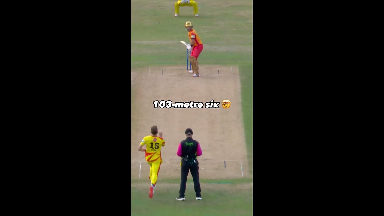 Highest Meter Six In Cricket Match...