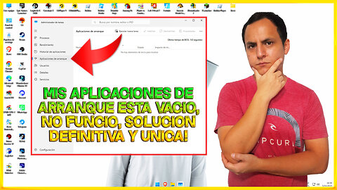 ¡SOLUCIÓN! Error Aplicaciones de ARRANQUE VACIO en el ADMINISTRADOR de TAREAS en WINDOWS 11 ⚠️