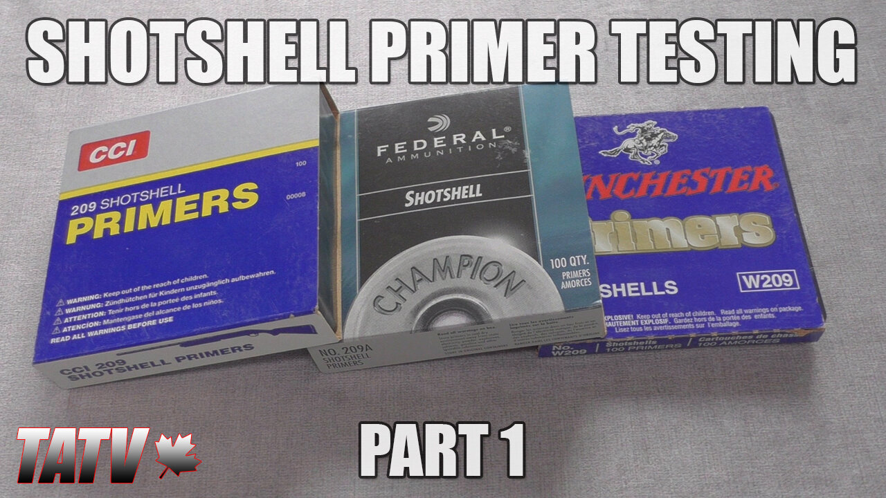 Shotshell Primer Testing Part 1