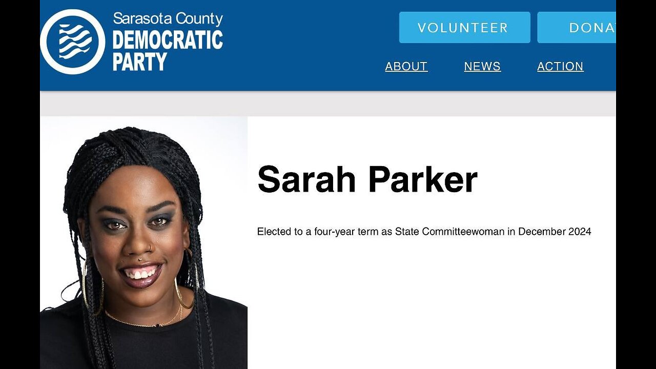 Sarah Parker Florida Democrat Party Committeewoman speaks at the Anti-Trump rally in D.C.