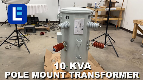 10 KVA Pole Mount Distribution Transformer - 2400/4160Y Grounded Wye Primary, 120/240V Secondary