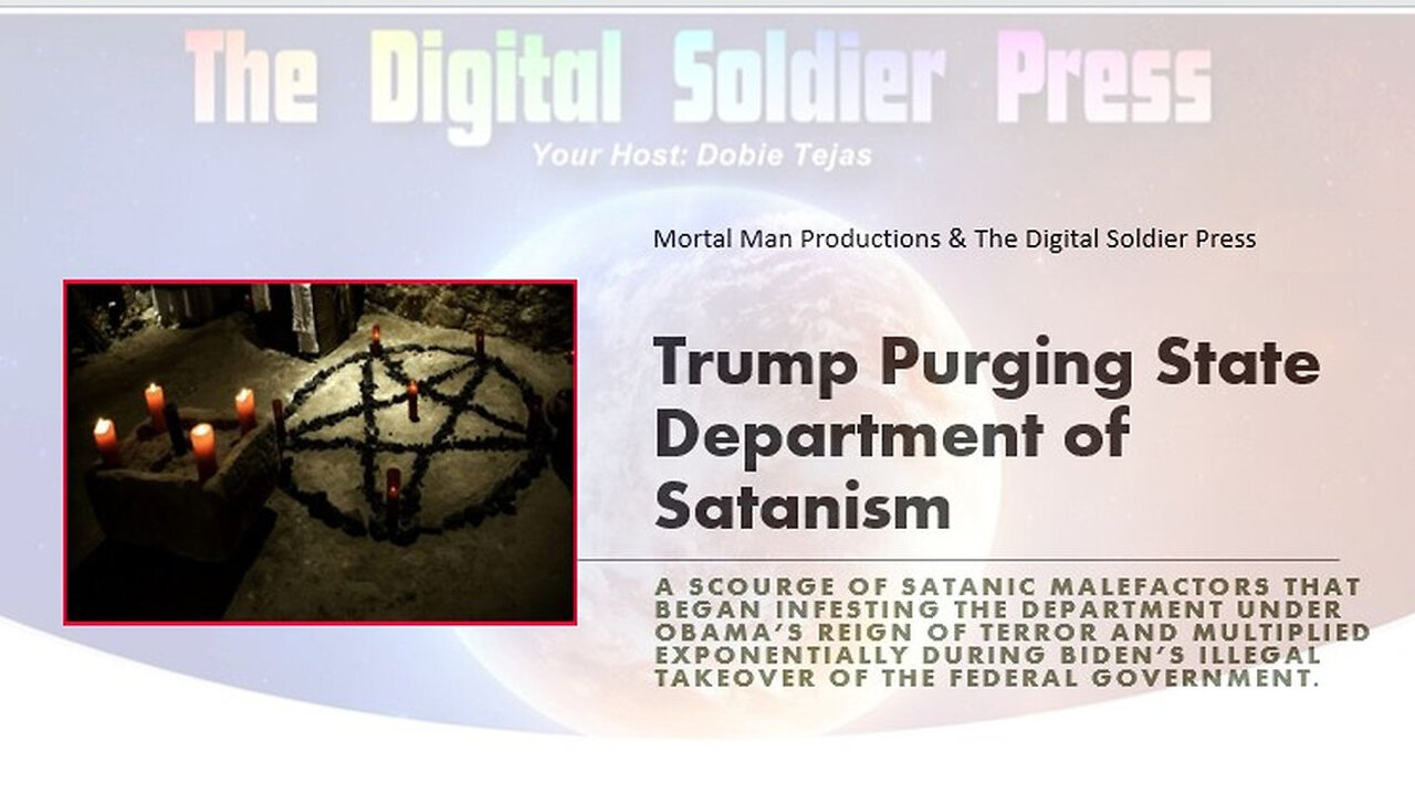 Trump Purging the State Department of Satanism