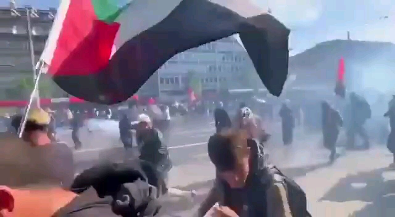 Pro-Hamas protests in Switzerland attempted to march to a synagogue