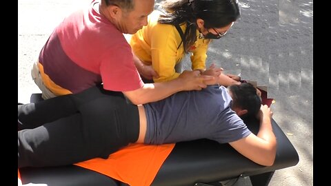 Luodong Massages Mexican Man And Teaches Girlfriend How To Massage