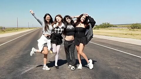 The Girlies Take a Breather And Have Fun Taking Photos In The Middle of Nowhere