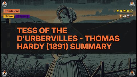 Tess of the d'Urbervilles - Thomas Hardy (1891) Summary