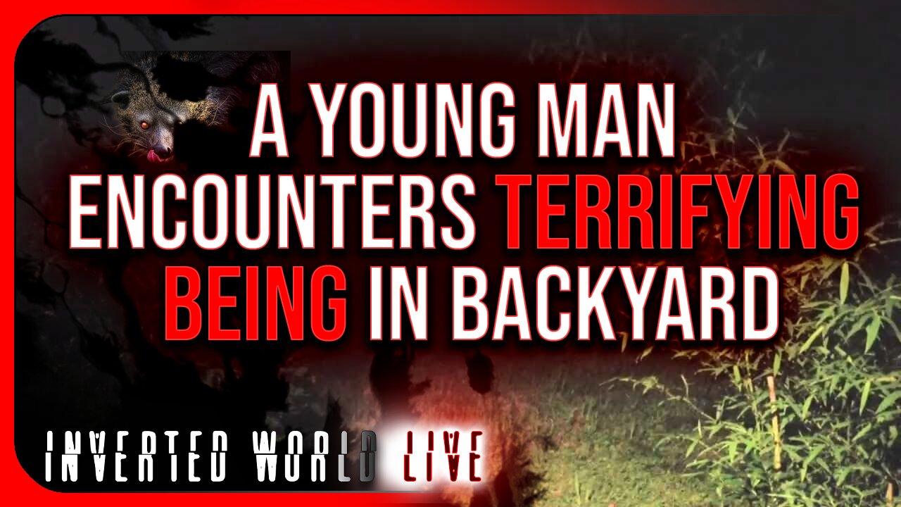 A Young Man Encounters Terrifying Being in Backyard