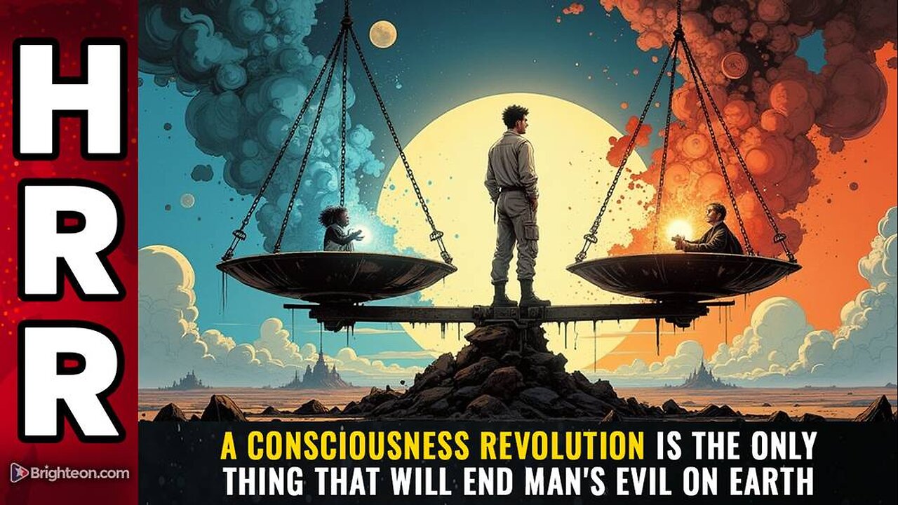A CONSCIOUSNESS revolution is the only thing that will end man's EVIL on Earth