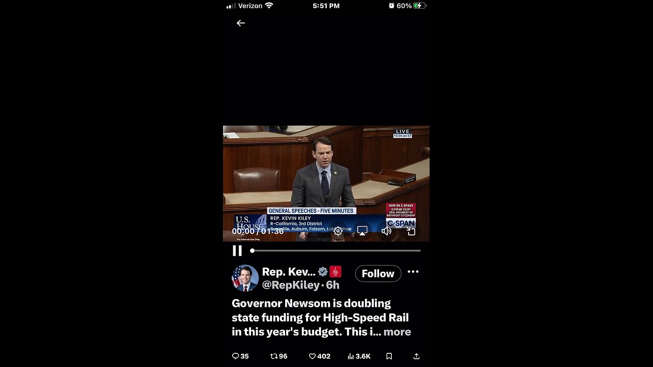 Governor Newsom is doubling state funding for High-Speed Rail in this year's budget. This is the ab