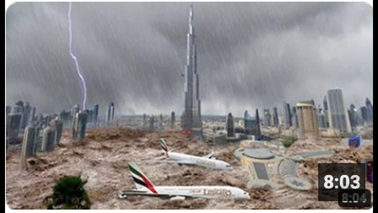 "Dubai Dismantled in 2 Minutes: Severe Flash Flooding and Damaging Squalls"