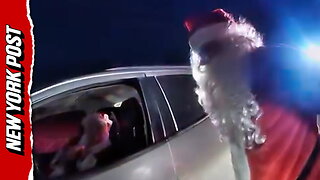 Couple dressed as Santa and Mrs. Claus pulled over for speeding