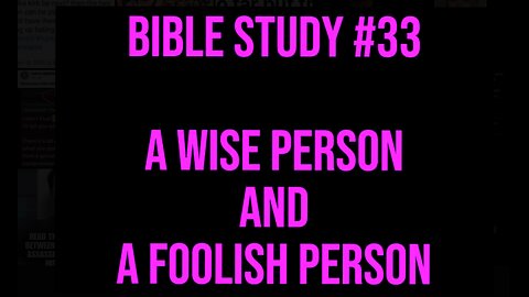 Good Morning ☀️ Bible Study #33 A Wise Person & A Foolish Person 📖 #signlanguage #asl #deaf