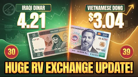 Iraqi Dinar $4.21 + Vietnamese Dong $3.04 – Huge RV Exchange Update! 💥 Today's IQD News!