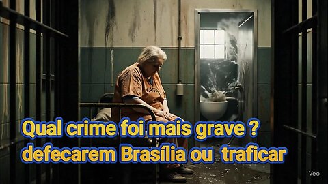 Qual crime foi mais grave ? defecar em Brasília ou traficar