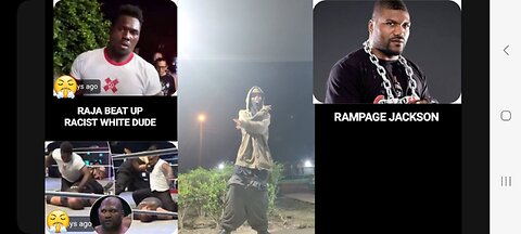RAJA SON OF RAMPAGE JACKSON ALMOST K*LL RACIST WHITE DUDE WHO WRESTLE PRANK HITT HIM WIT CAN WILD💪🏾🔵