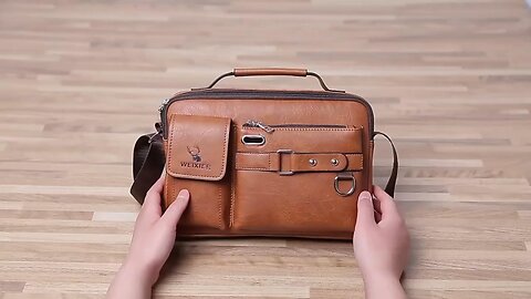 Vintage Crossbody Messenger Bag, Large Capacity Shoulder Bag.