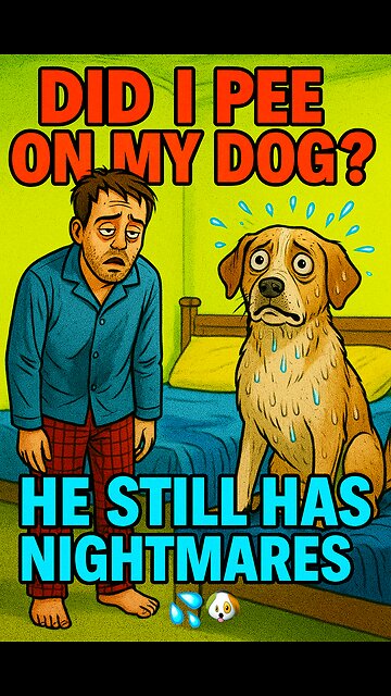 “Does your dog have nightmares too?? 🐕😭”