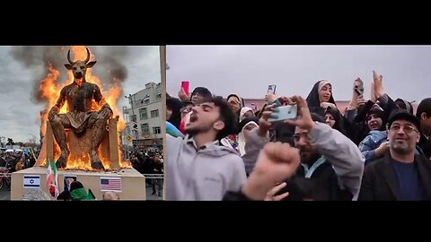 🚨🇮🇷 FULL: Iran Burns Baal Statue & a Image of Jeffrey Epstein 2/12/26