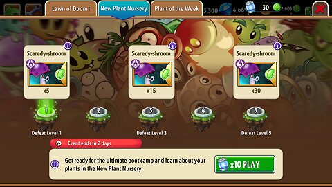 Plants vs Zombies 2 - Plant Nursery - Scaredy-shroom - November 2025