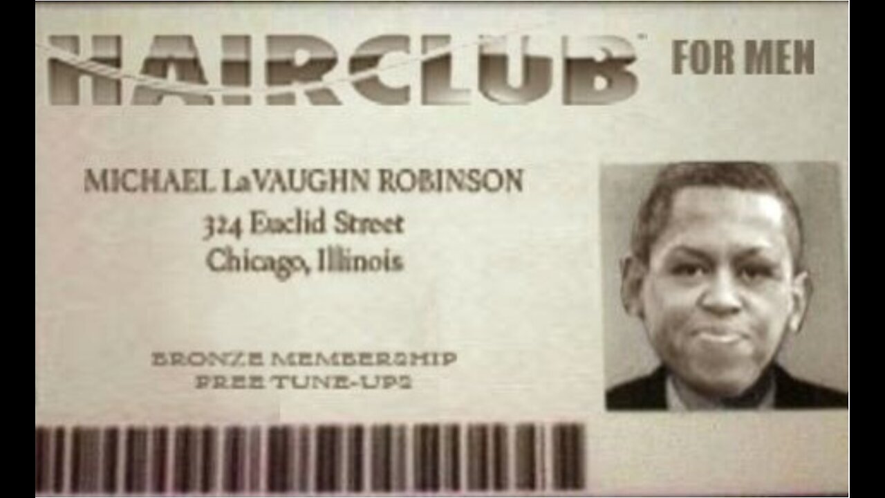 MICHELLE OBAMA IS A MAN NAMED MICHAEL LAVAUGHN ROBINSON