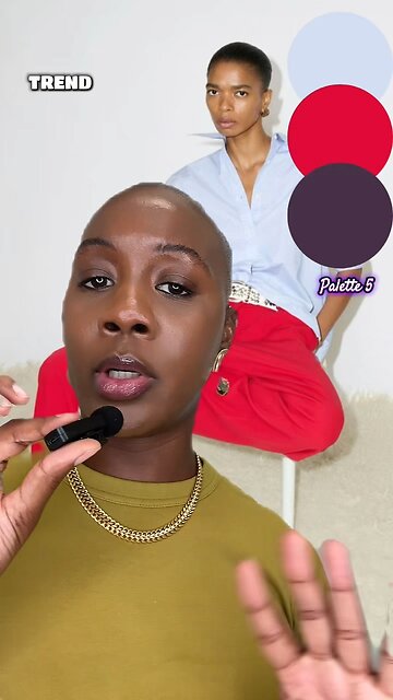 Palette 5 for this blue & red color combo outfit by Mikara Reid || MIIEN Consultancy