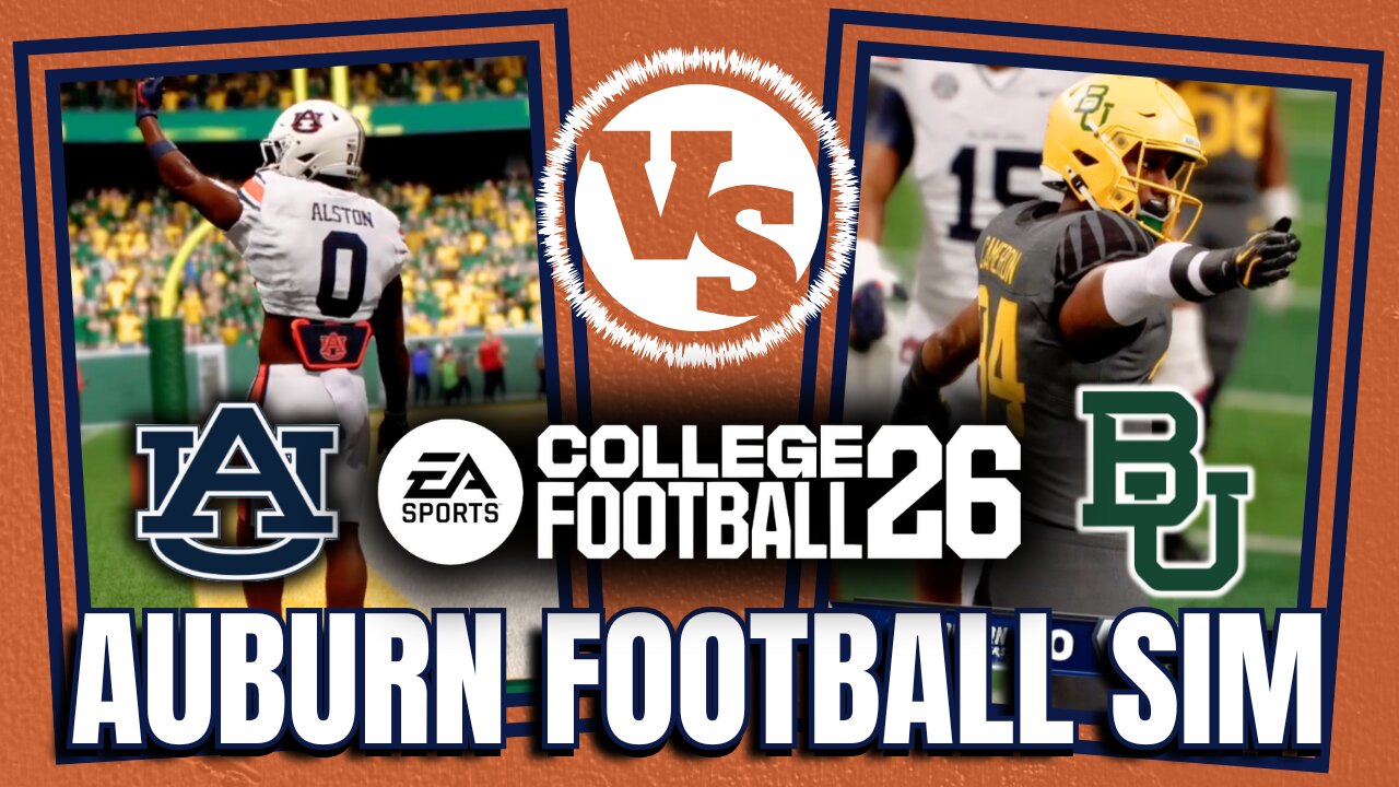 Auburn vs. Baylor Simulation | College Football 26 | Who Will Win?