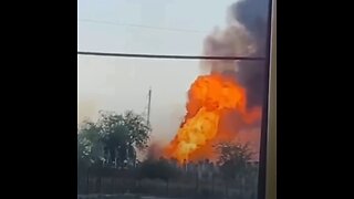 Captan una potente explosión en una gasolinera rusa