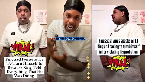 FINESSE2TYMES Leaves Message Before TURNING HIMSELF IN to the FEDS #trending #Viral