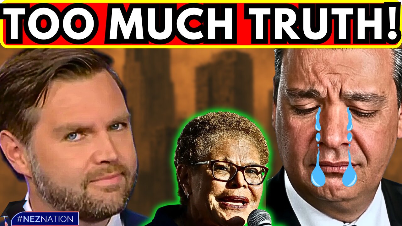JD Vance BRINGS SANITY Back to California & Drives Karen Bass CRAZY!