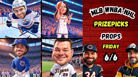 🔥9 HOT⚾️ MLB PROPS | 🏒 NHL PROPS | 🏀 WNBA PROPS | FRIDAY 6/6/25
